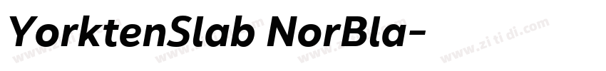 YorktenSlab NorBla字体转换